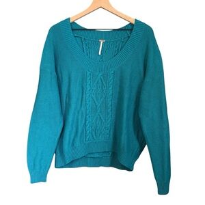 Free People Teal Sweater